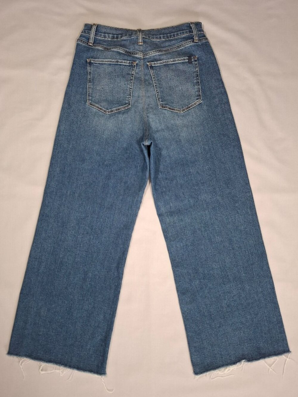Joe's Jeans The Mia High Rise Wide Leg Ankle Jeans Blue Raw Hem | Size 32 - Picture 3 of 14